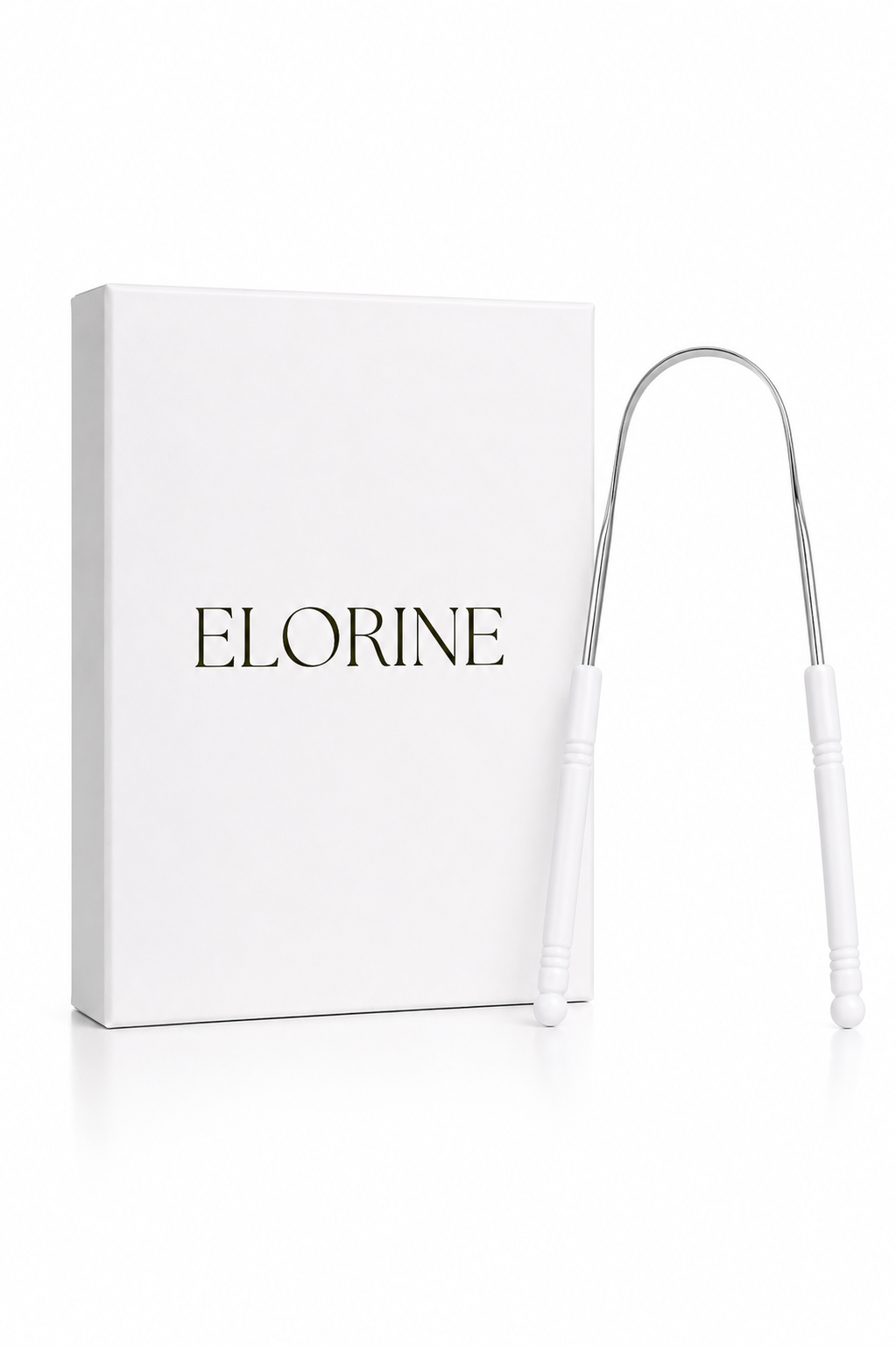 Elorine Glow™ Steel Tongue Scraper