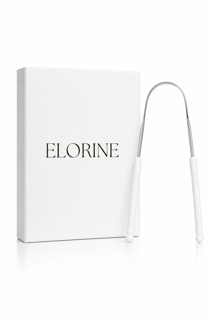 Elorine Glow™ Steel Tongue Scraper