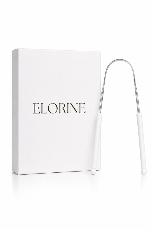 Elorine Glow™ Steel Tongue Scraper