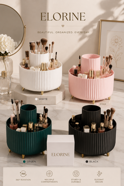 Elorine Define™ 360 Rotating Makeup Organiser