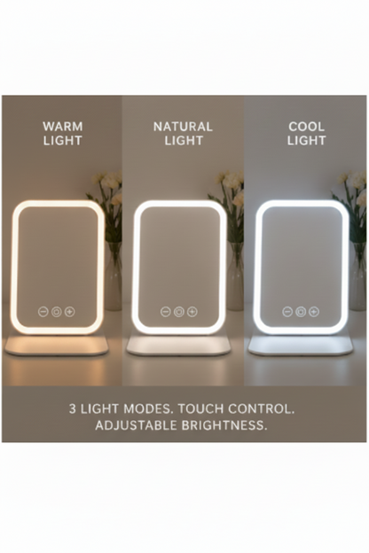 Elorine Glow™ —LED Lighted Compact Vanity Mirror
